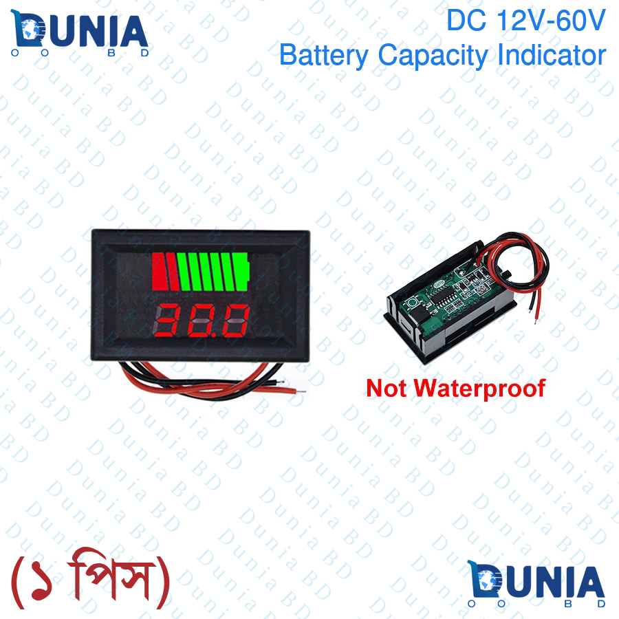 12V-60V DC Lead-Acid Digital Battery Capacity Indicator Charge Tester  Voltmeter at Rs 210/piece, Jhinjhana