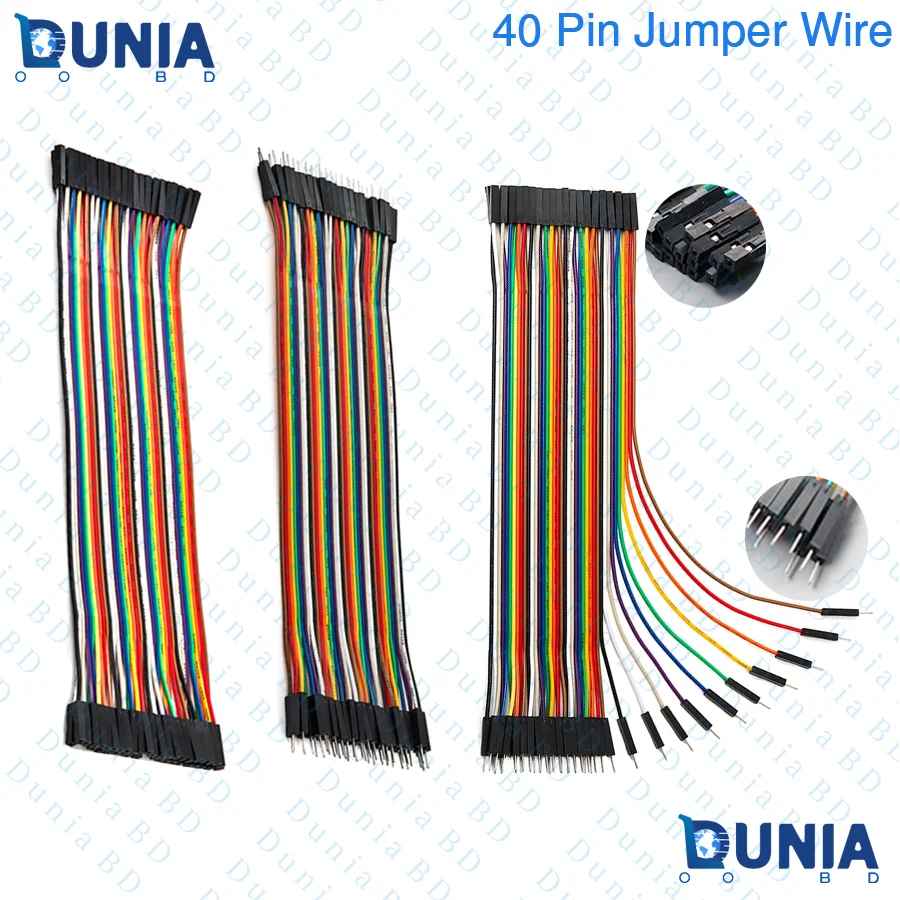 Jumper Wire - 0.1, 4-pin, 6 - RoboShop BD