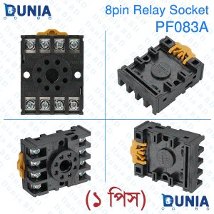 PF083A 8 Pin Power Timer Relay Socket Base Holder for Mk2p Ah3 Time Relay Connection