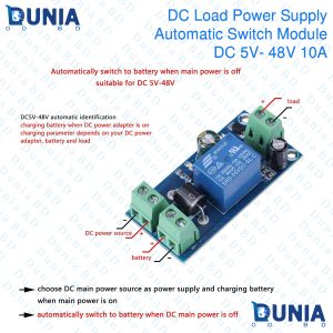 DC 5-48V 10A Load Automatic Switching Power Supply Module Converter Battery Controller Boards Electronic Replacing Spare